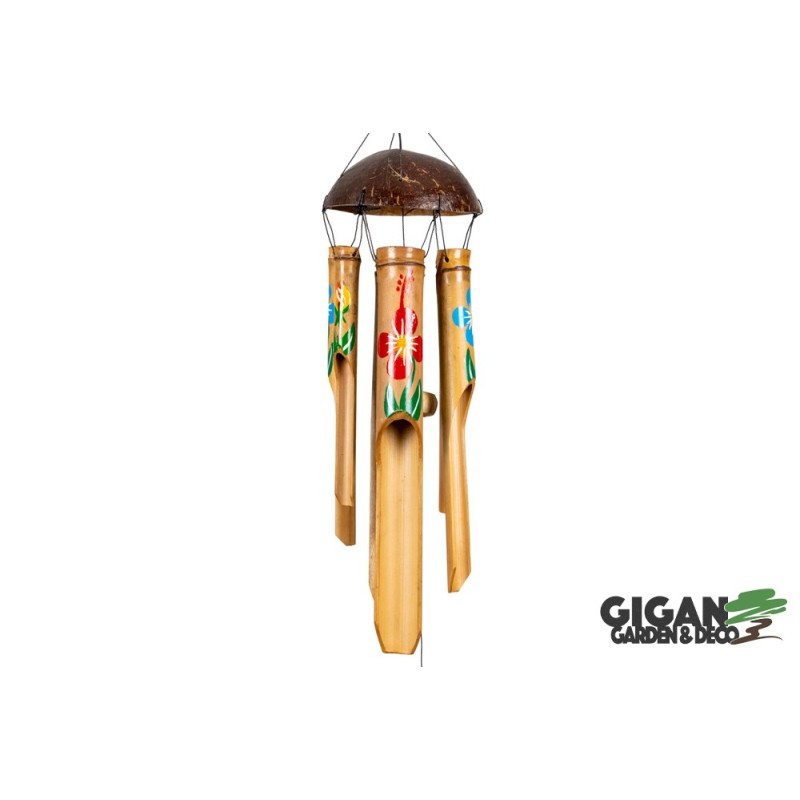 Carillon en bambou flower 30cm
