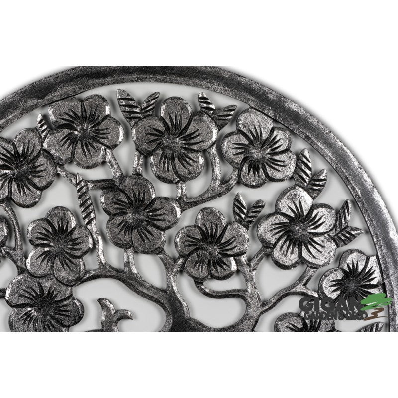 WOOD TREE LIFE BLACK SILVER