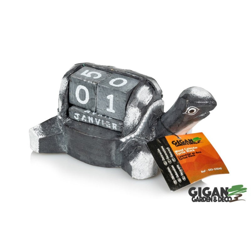 Calendrier en bois tortue