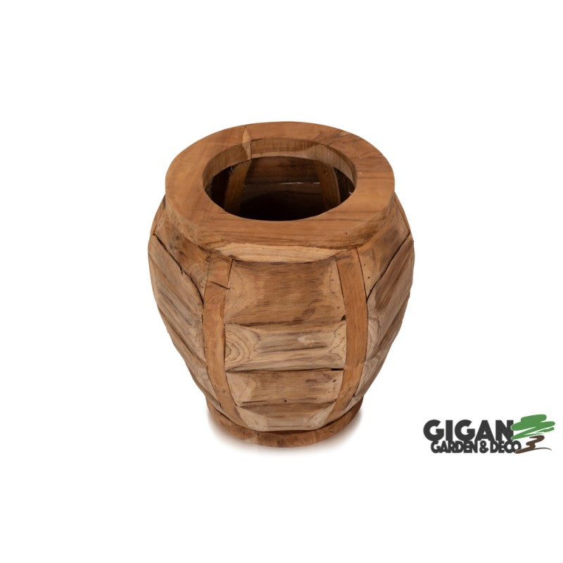 Pot Gentong en bois de teck