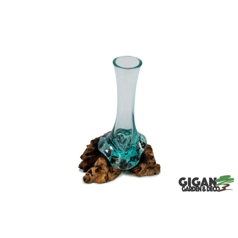 Vase fin Racine bois de gamal 25cm