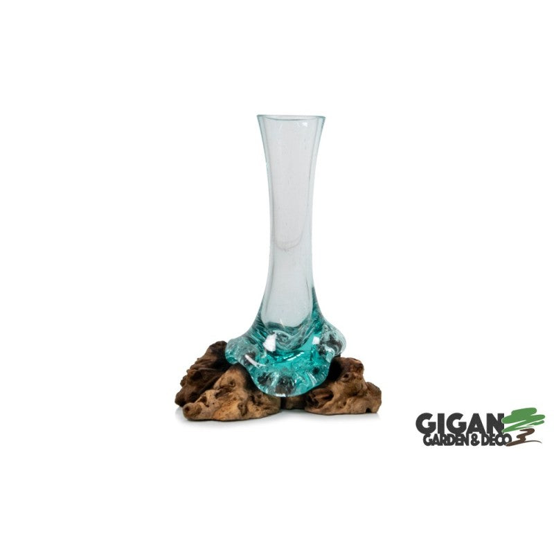 Vase fin Racine bois de gamal 25cm