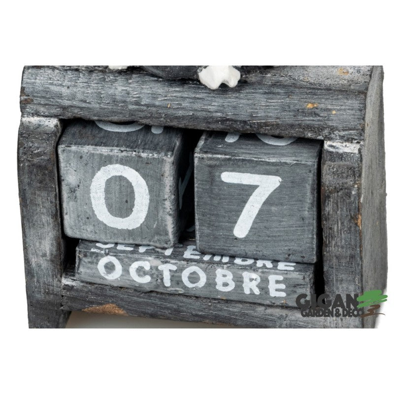 Calendrier en bois chouette