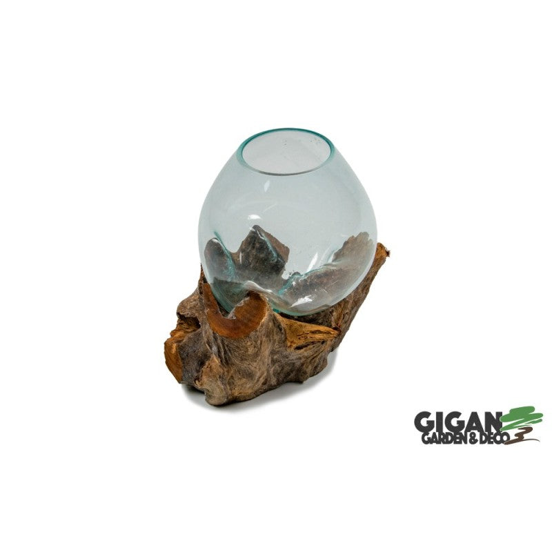 Vase sur racine de gamal 20cm