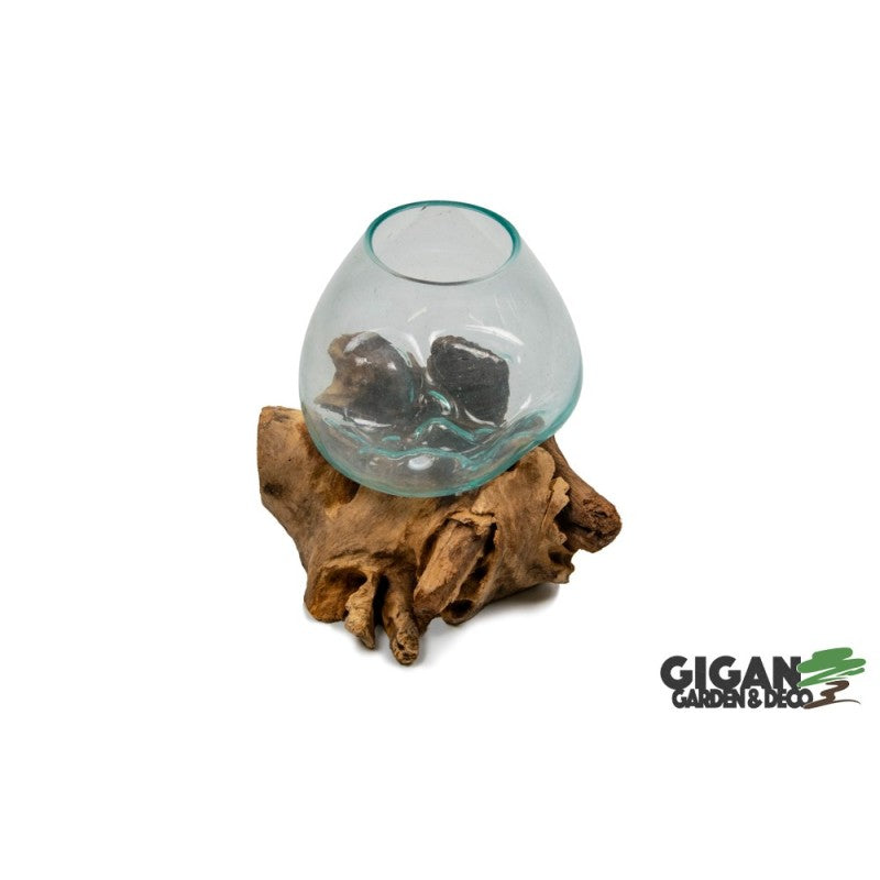 Vase sur racine de gamal 15cm