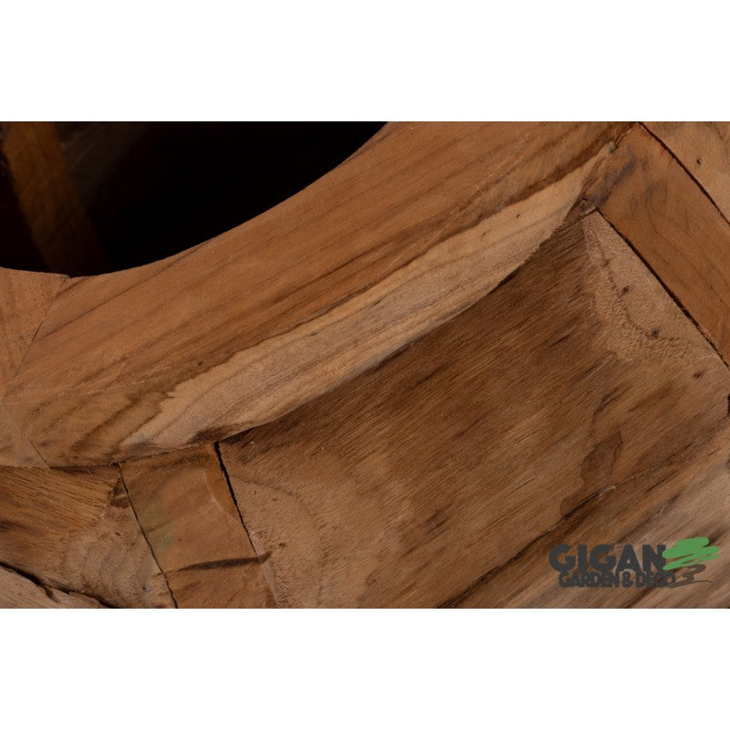 Pot Gentong en bois de teck