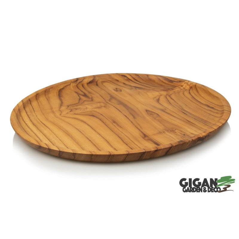 Assiette bois teck