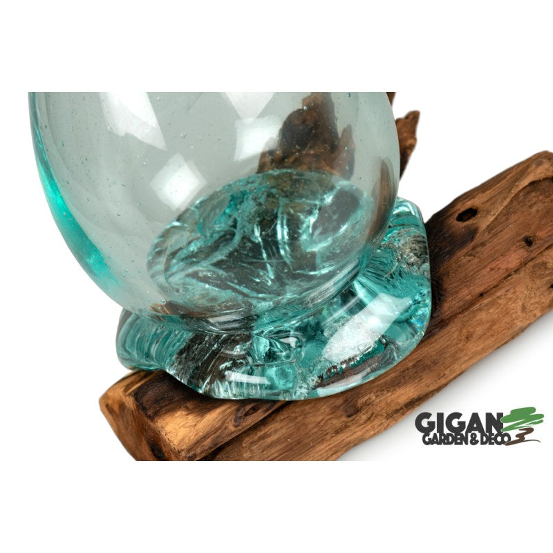 WOOD GAMAL VASE KEMBANG 20cm