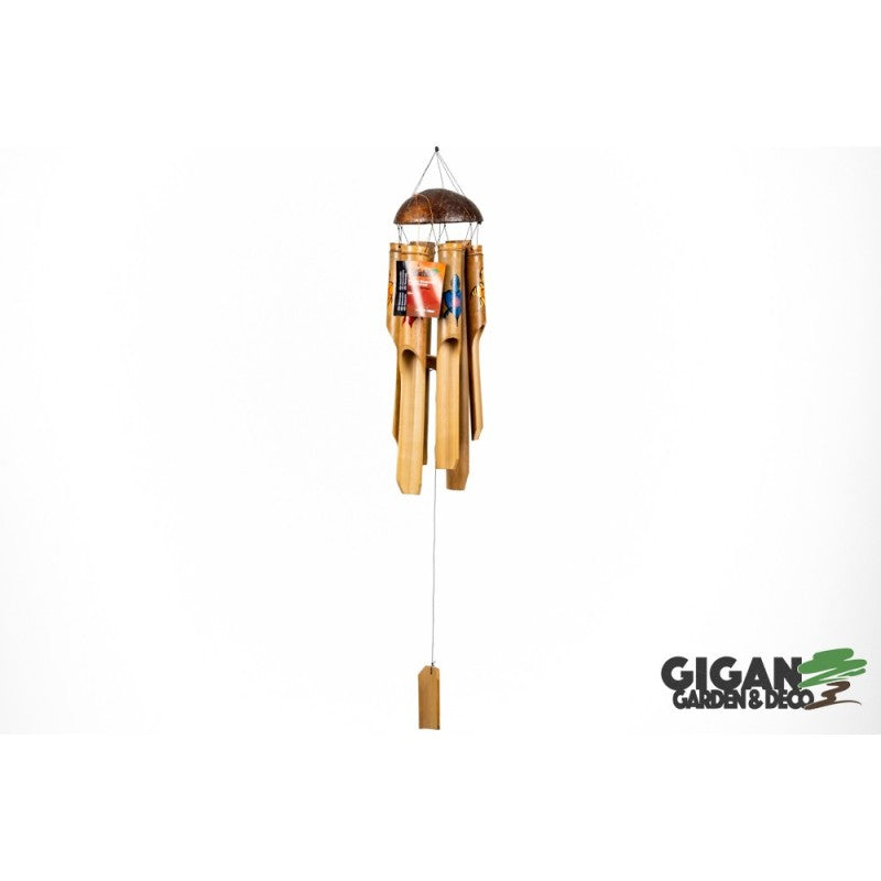 Carillon en bambou déco tortue 40cm