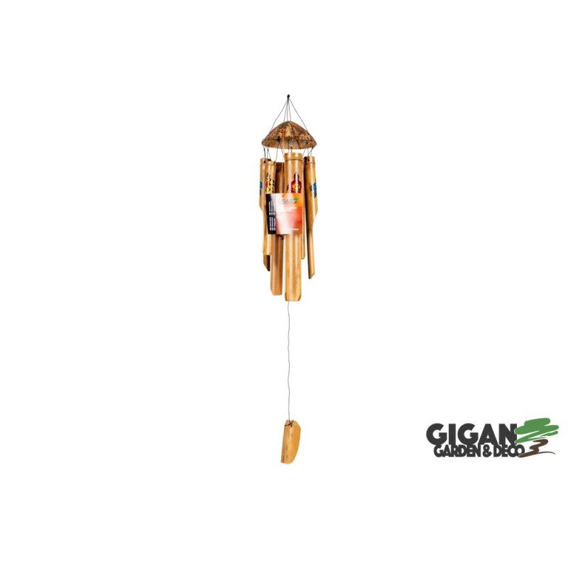 Carillon en bambou déco tortue 30cm