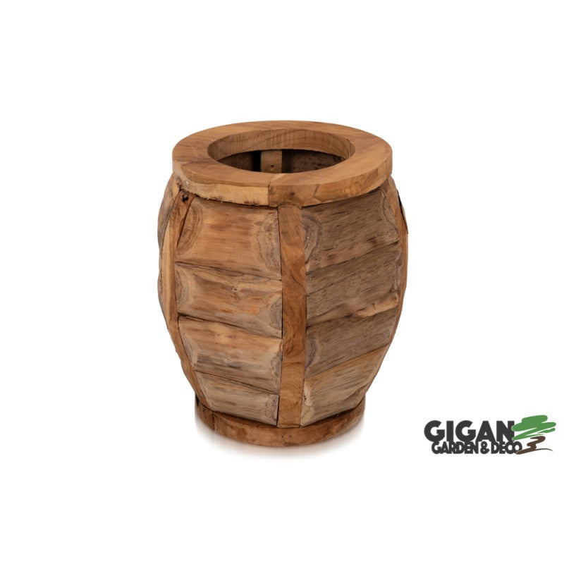 Pot Gentong en bois de teck
