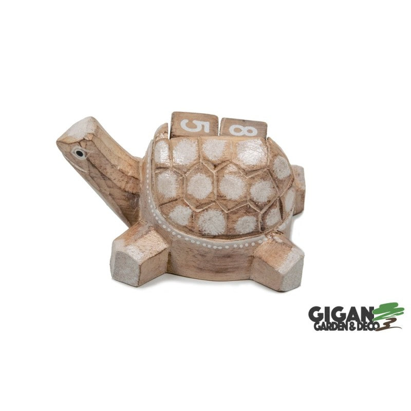 Calendrier en bois tortue