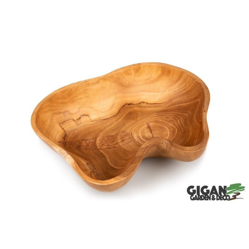 Plat en bois teck naturel