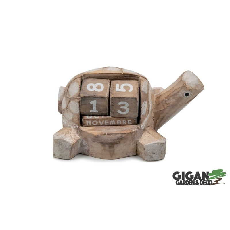 Calendrier en bois tortue