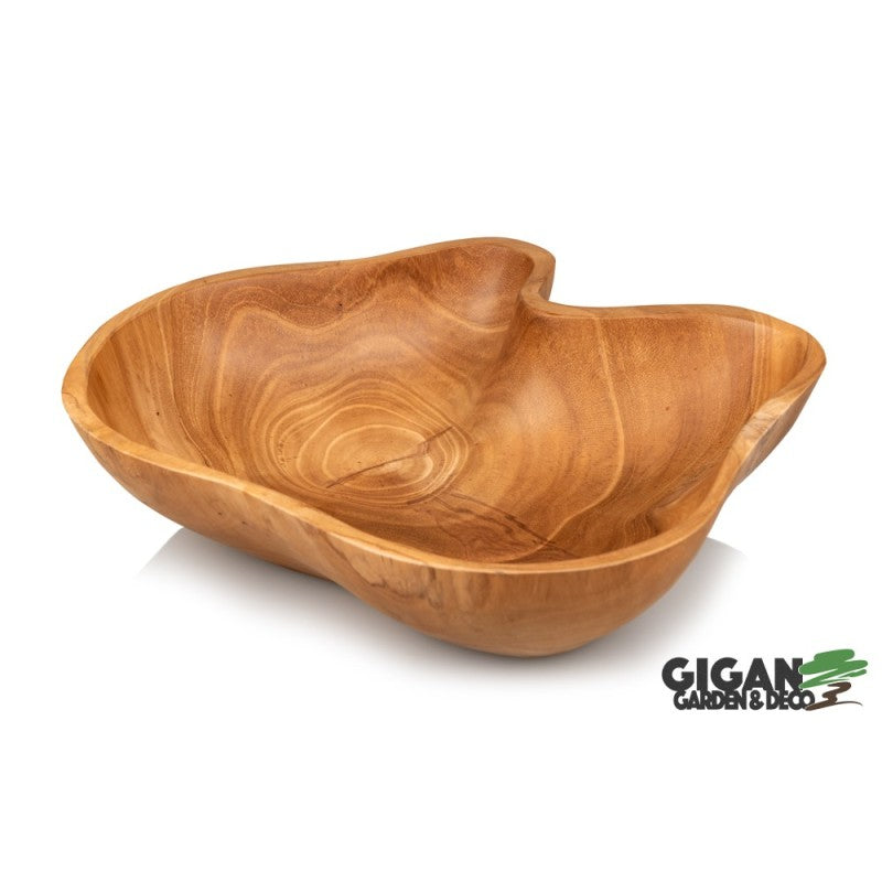 Plat en bois teck naturel