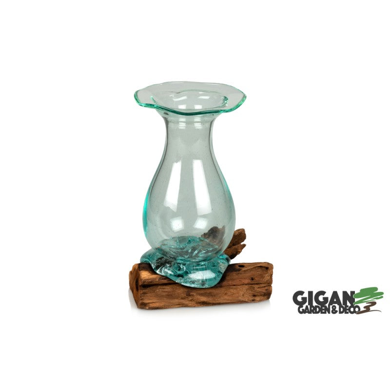 WOOD GAMAL VASE KEMBANG 20cm