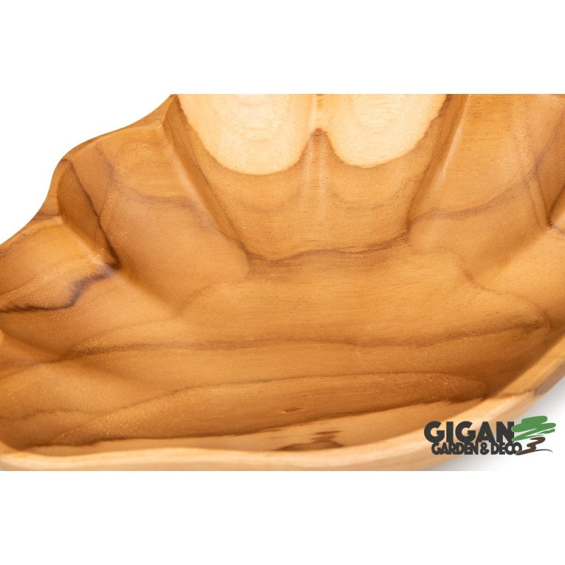 Plat forme coquillage bois teck