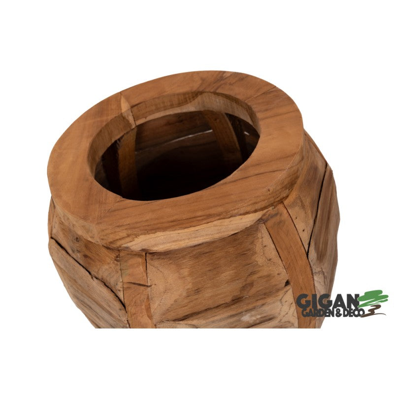 Pot Gentong en bois de teck