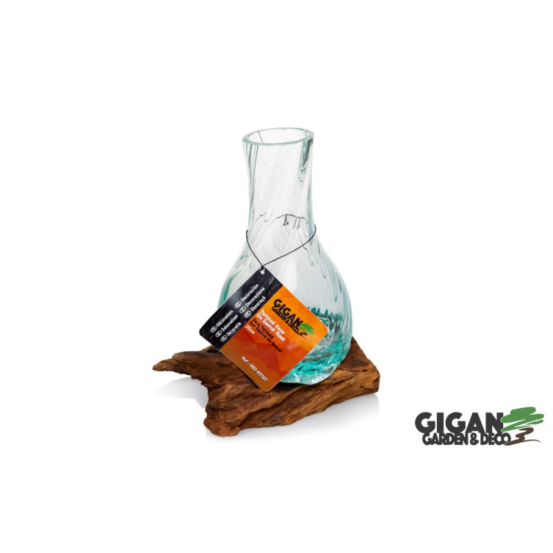 WOOD GAMAL VASE ILUT 25cm