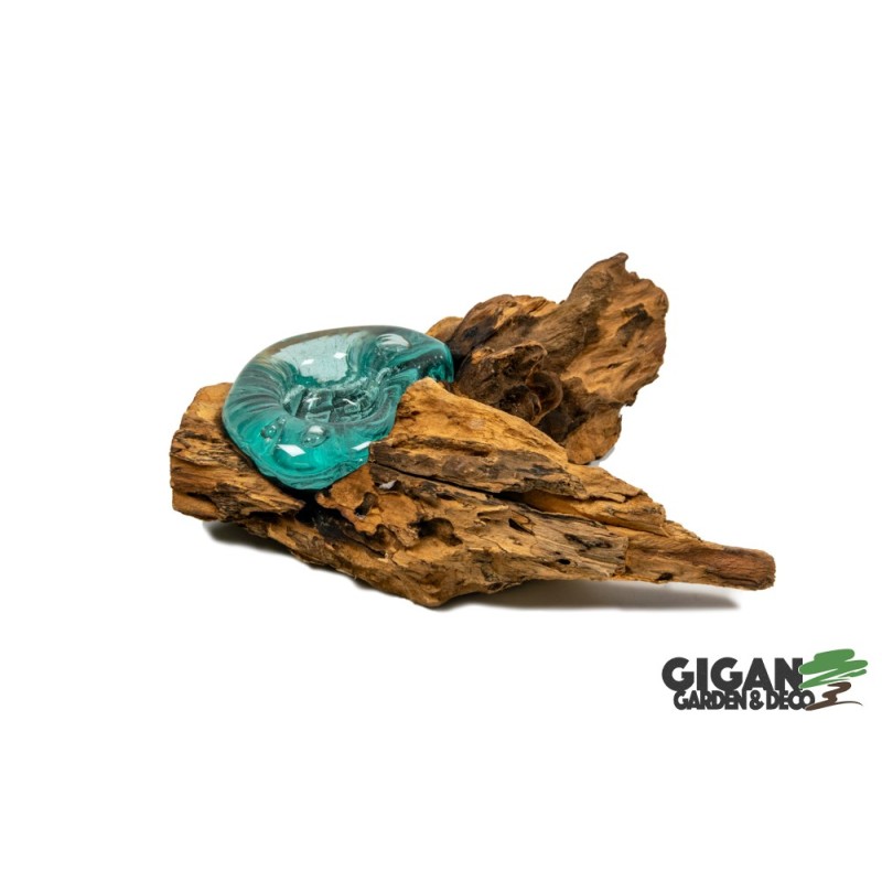 Bougeoir en bois 25cm
