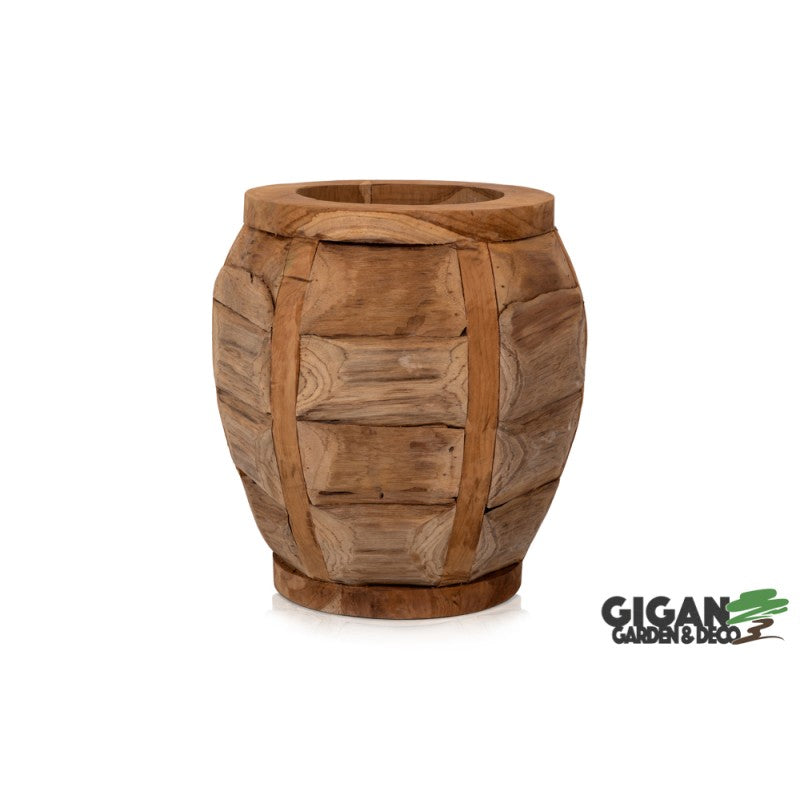 Pot Gentong en bois de teck